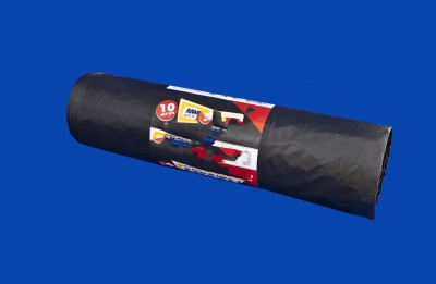 Мусорные пакеты ПВД с завязкой 60*65, 50 л (рулон 10 шт)